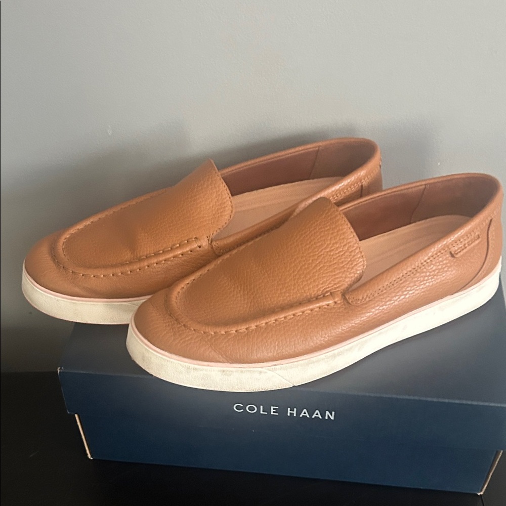 Cole Haan Women’s Brown Slip-On Loafers